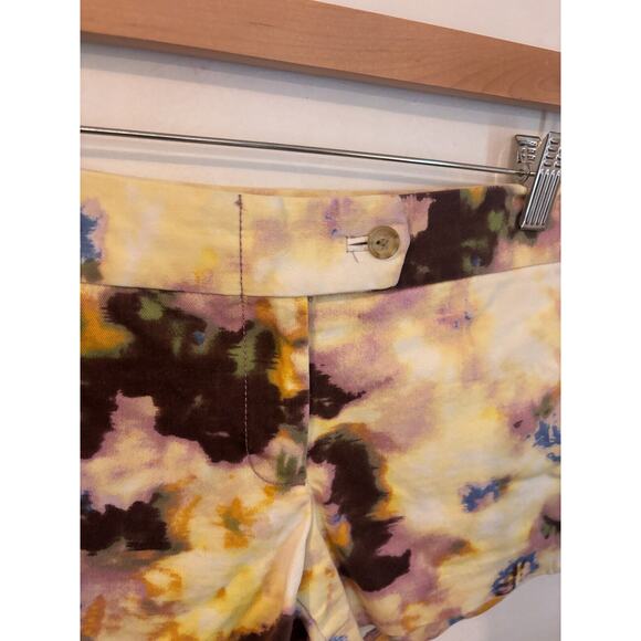 J Crew Factory Size 0 Cotton Blend 3" Chino Shorts Style 37569 Multicolor Preppy - Picture 4 of 6